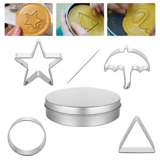 4Pcs Korean Sugar Candy Making Tools Stainless Steel Cookie Cutter Set Squid