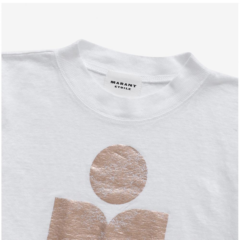 ISabelle Marant TS0005fa A1n10e Whrg Klowia Clovia Льняная Женская S Футболка с Длинным Рукавом