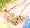Kanzashi Hair Ornament for Japanese Formal Hair Cherry Gold [MiaoMiao] Clothing, Yukata, U-shaped, Kimono, Accessory, Pearl, Metal, Antique, Blossom,