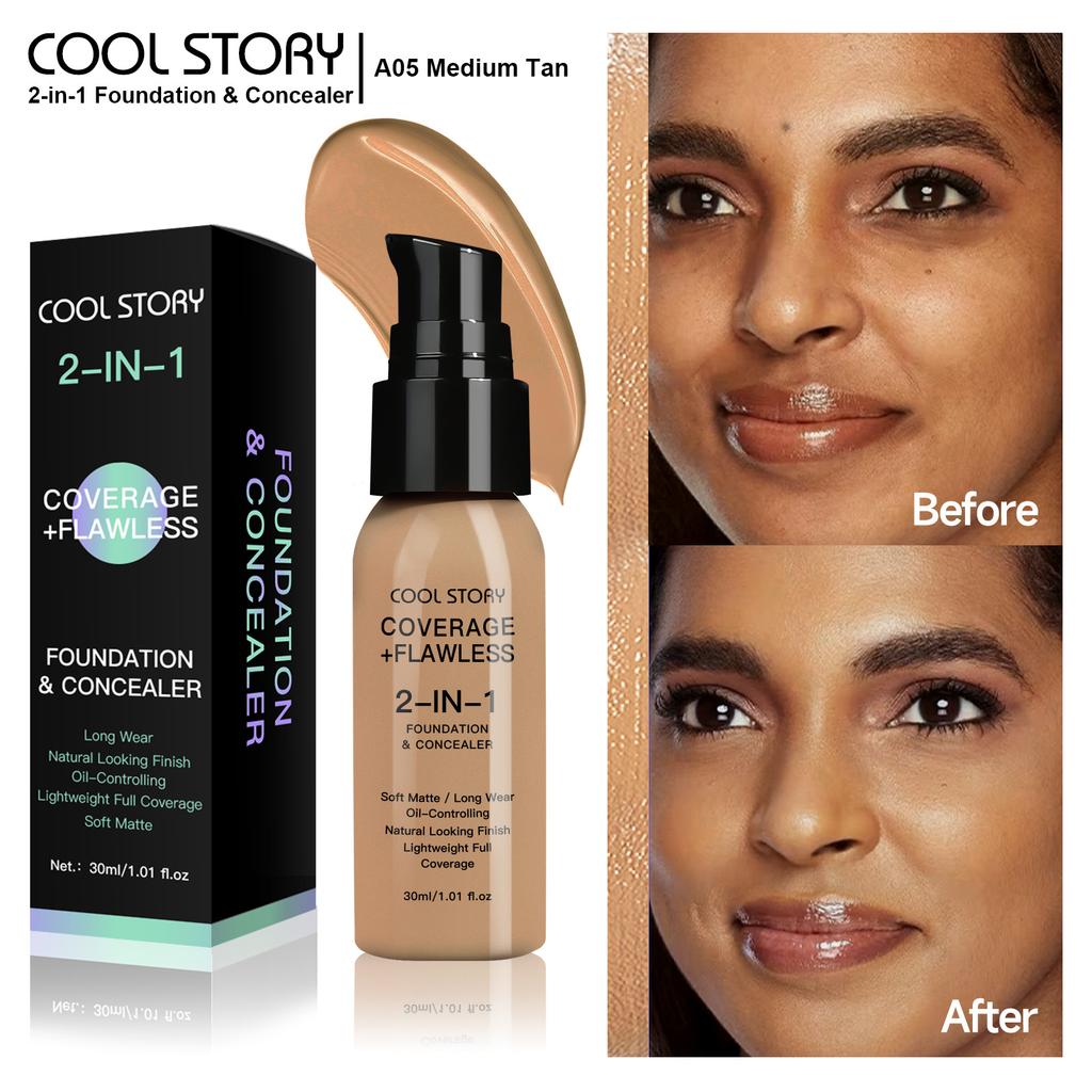 Жидкая тональная основа с полным покрытием, с контролем жирности, быстросохнущая, стойкая, не смываемая и цветостойкая основа