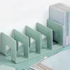 4 Grid Bookends Stand Bookshelf Desktop Decor Storage Rack Bookend Book Holder School Stationery Office Desktop File Organizer