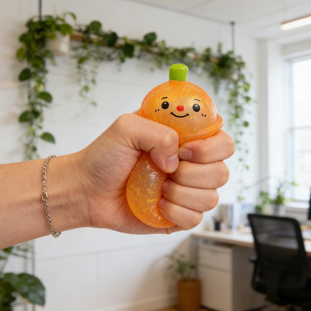 Four Soft, Slow- Toys, Adult Stress-relieving Balls, Ultra-soft Slow- Finger Toys, Stress Relief, Desktop Accessories.