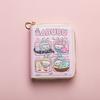 Labubu Small Wallet Girly Short Cute Folding Card Holder Student Small ID Wallet Coin Purse