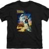 A&E Designs Back To The Future Kids T-Shirt Movie Poster Black Shirt Youth
