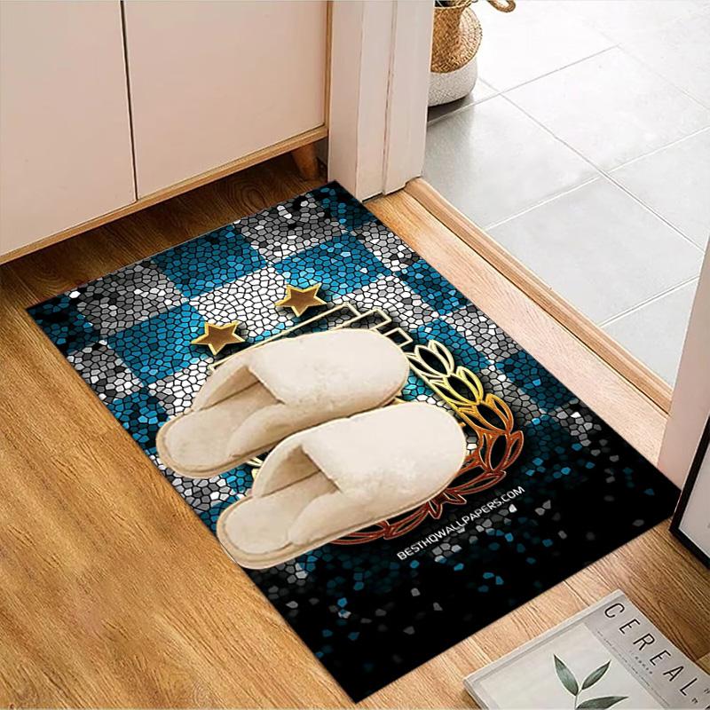 Argentina Football club Printed Office Carpet Chair Cushion  Entryway Rug, Rugs for Living Room, Bedroom Christmas gifts
