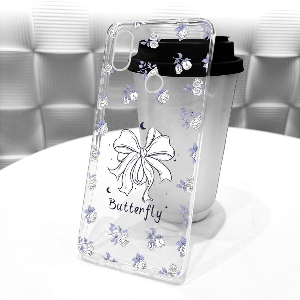 Cover For Redmi S2 Case Y2 Transparent Cute Cat Fashion Butterfly Funny Painted Casing For Redmi Y2 M1803E6G M1803E6H M1803E6I