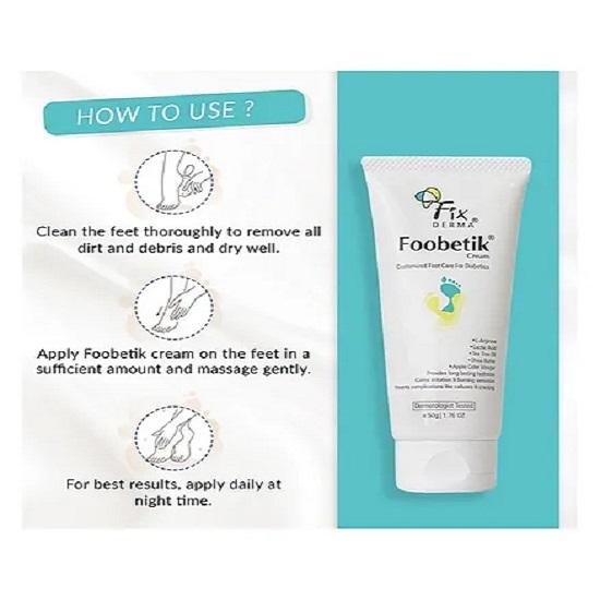 Fixderma Foobetik Cream Крем для ног для потрескавшихся ног, увлажняющий и восстанавливающий 50г