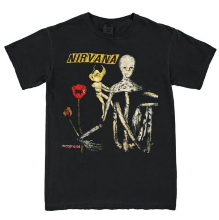 26 Новых Редких Ретро Унисекс Футболка Nirvana Incesticide в Винтажном Стиле Унисекс Футболка