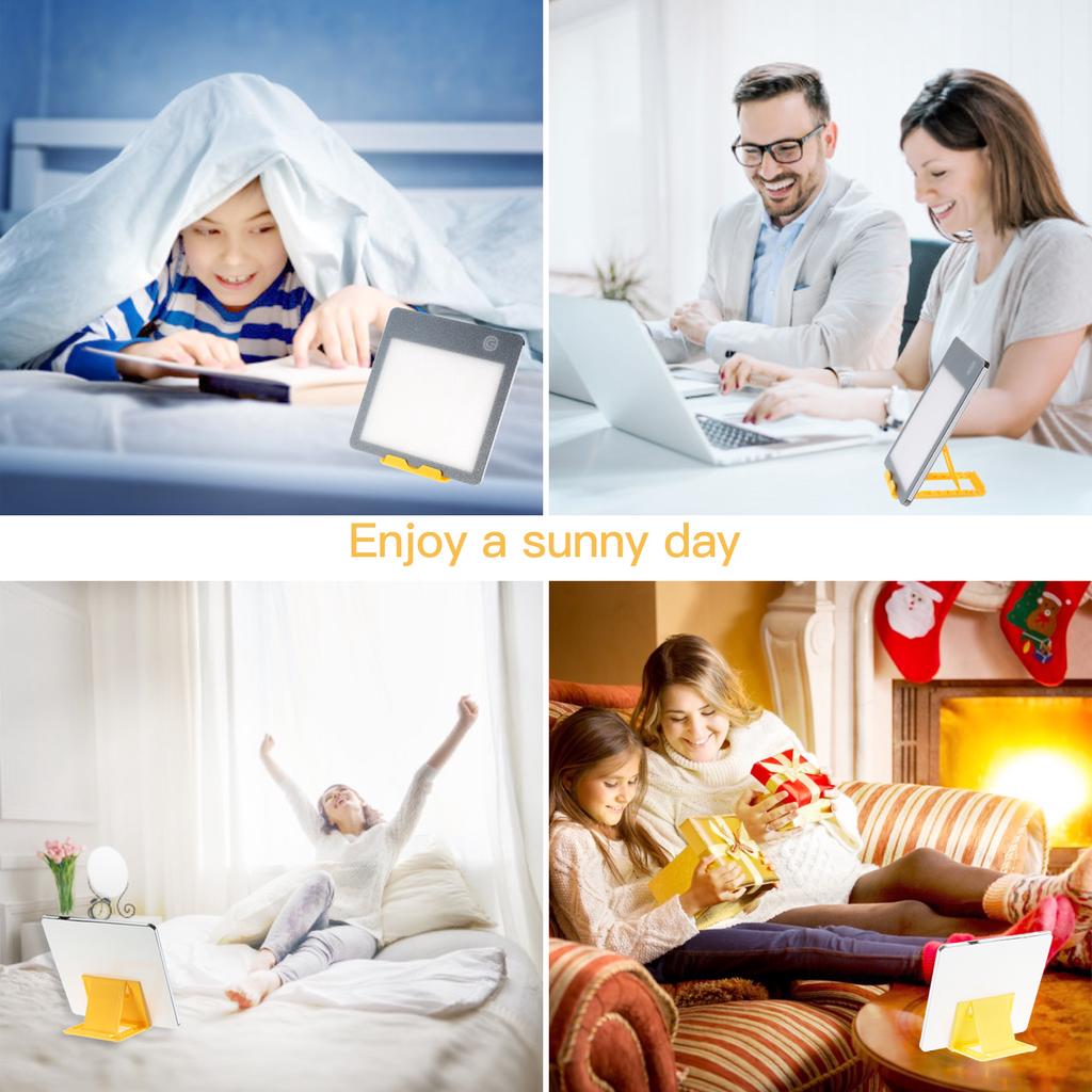 Portable Energy Light  UV Free 10000 Lux LED Bright Lamp Light Pad Tracing Board 3 Level Adjustable Brightness with