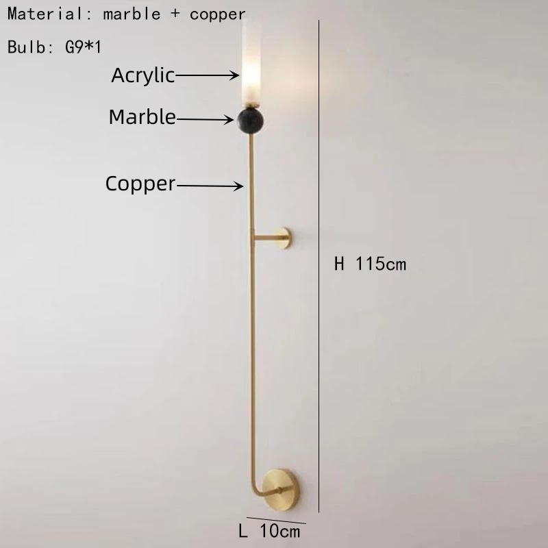 Современная минималистская гостиная светодиодный настенный светильник G9 столовая прихожая спальня фойе украшение дома бытовая техника лампа для спальни