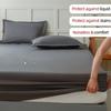 Waterproof Mattress Protector Cover,Stain-Resistant, Machine Washable, Soft Polyester Bedding for All Seasons, Fits Queen & King Sizes, Gray