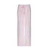 American Casual Striped Trousers High Waist Lace Up Loose Straight Leg Pants Drape Mopping Pants Women's Summer Commuting