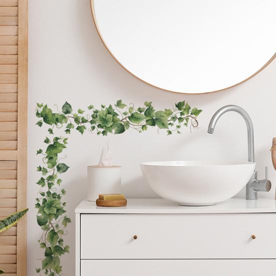 Настенная наклейка Самоклеящаяся наклейка с листьями Легко наносимая наклейка-лист Декор для гостиной, спальни, общежития, природы