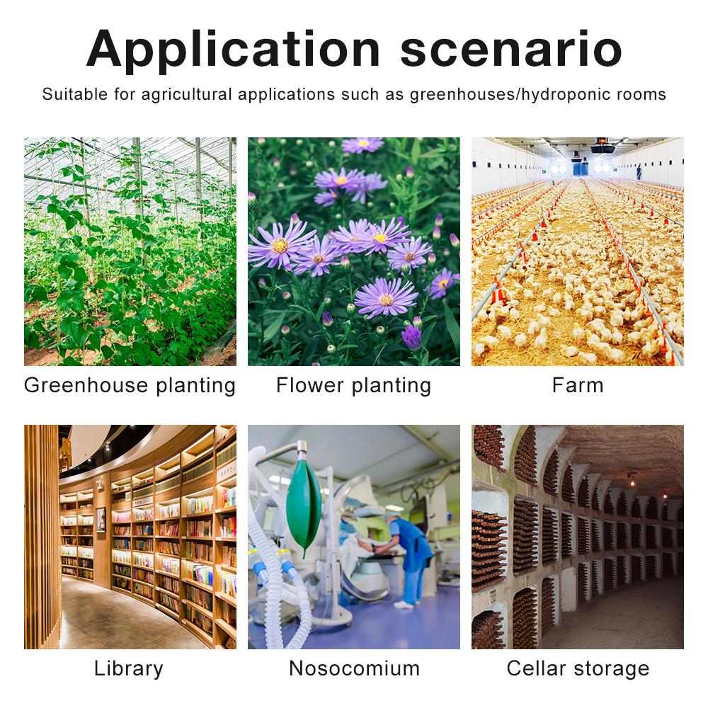 Вилка ЕС/США Двухканальный/Одноканальный Умный контроллер CO2 NDIR Датчик CO2 День Ночь Детектор углекислого газа Для теплицы Гидропоника