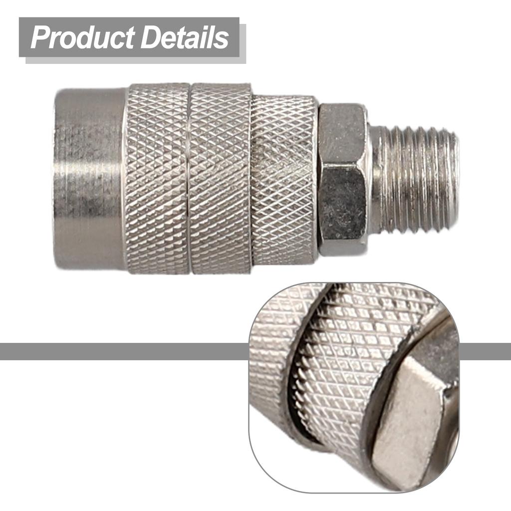 Air Compressor Quick Connector Pneumatic Fitting Compressor Connector Coupling Pneumatic Fitting External Internal