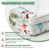 Christmas Throw Blanket Christmas Decorations Gifts For Women Sherpa Flannel Fleece Winter Holiday Blanket For Couch Sofa Bed
