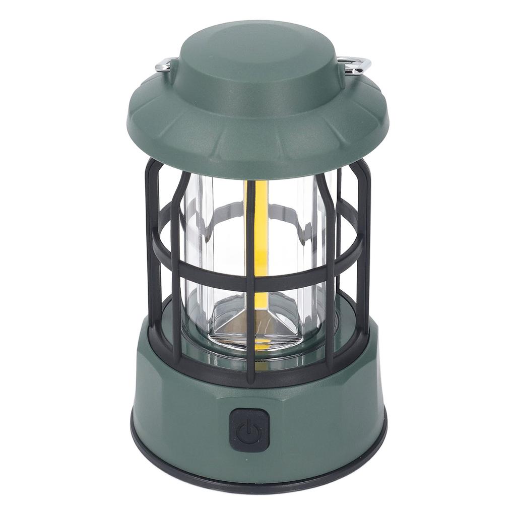 Camping Lantern Rechargeable 3 Gears IPX4 Water Resistant Retro Portable Tent Lamp for Emergency Pow