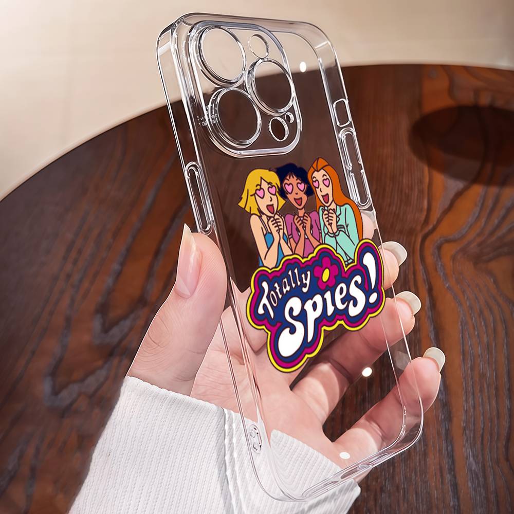 Чехол для телефона Totally Spies Для IPhone 17 16 15 14 11 Pro Max 13 12 Mini 17Air 16e Ударопрочный Мягкий Прозрачный Чехол Coque