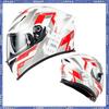 Мотоциклетный шлем Ryzen Фулфейс Двойной визор Сертификация DOT Цветной визор Шлем Электрический мотоцикл Casco Racing Casque Для BMW
