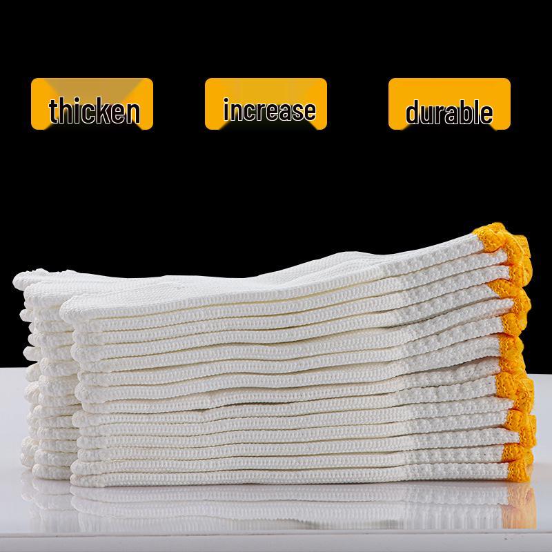 Нейлоновые износостойкие рабочие перчатки для мужчин и женщин - Прочные, тонкие и удлиненные для строительства и бытового использования