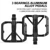 WEST BIKING YP0802126 1 Pair Bike Pedals Triple Bearing Aluminum Alloy MTB Bicycle Foot Pedals