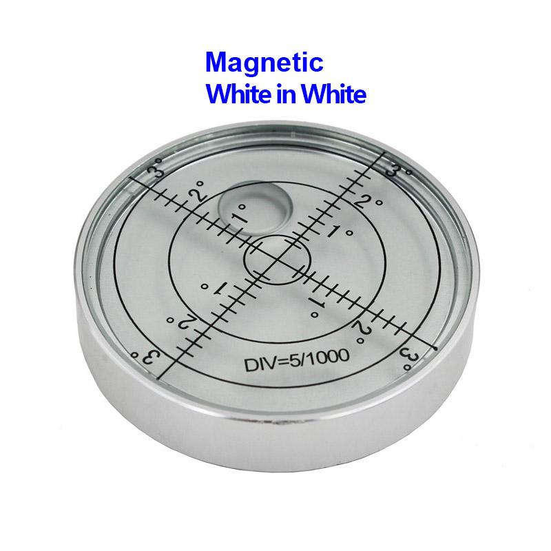 Магнитный многоцветный универсальный круглый металлический спиртовой уровень пузырьковый бусина горизонтальный инструмент диаметр 60*10 мм 1 шт