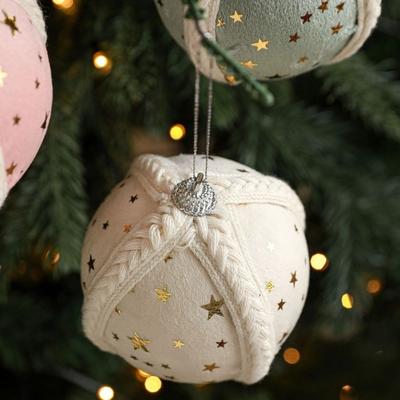 8 см Рождественский шар украшение Небьющийся DIY поделки Рождественские подвесные шары Пенопластовый кулон для елки Домашнее украшение