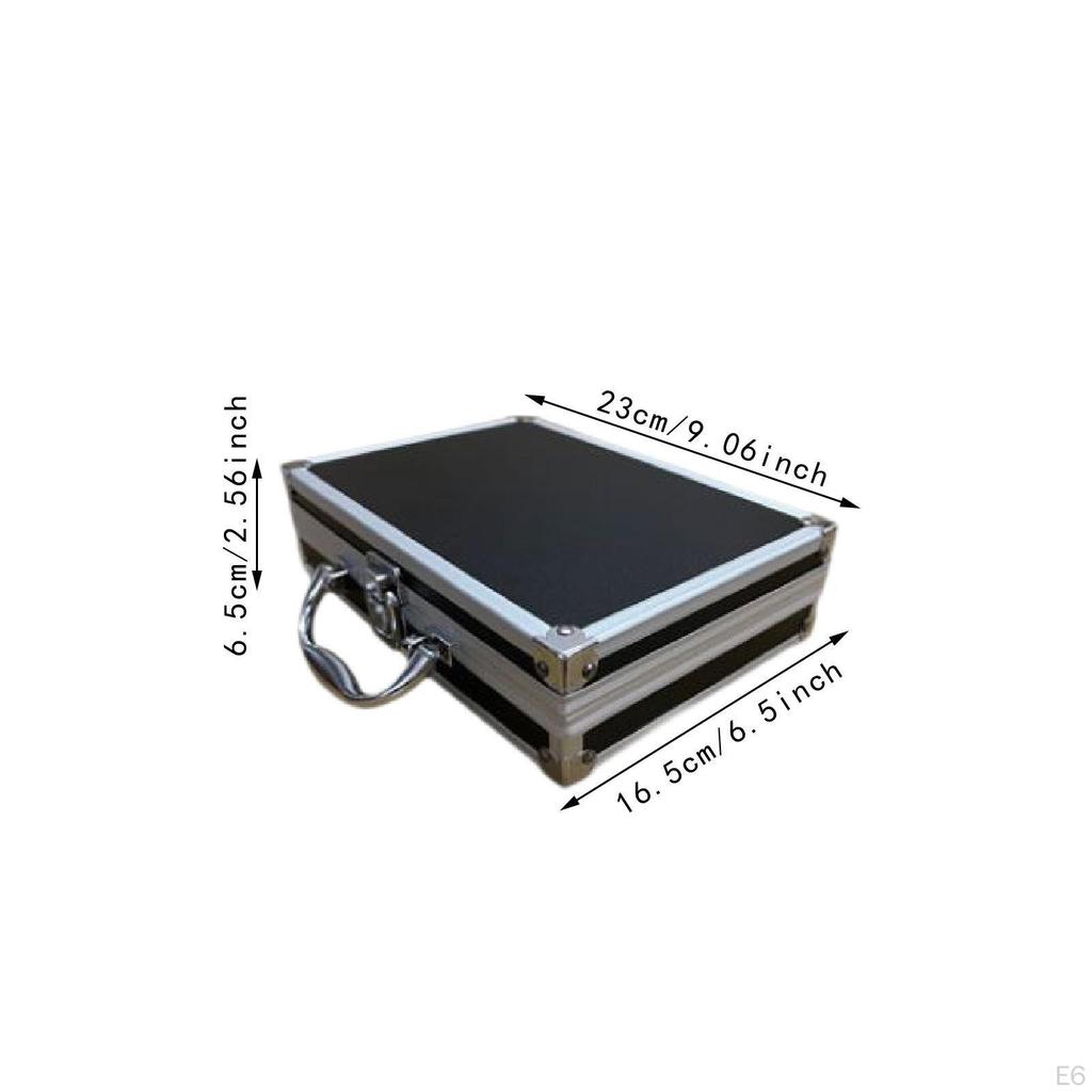 Ящик для инструментов из алюминиевого сплава, жесткий кейс для переноски, вместительные многоцелевые переносные ящики для деталей для оборудования