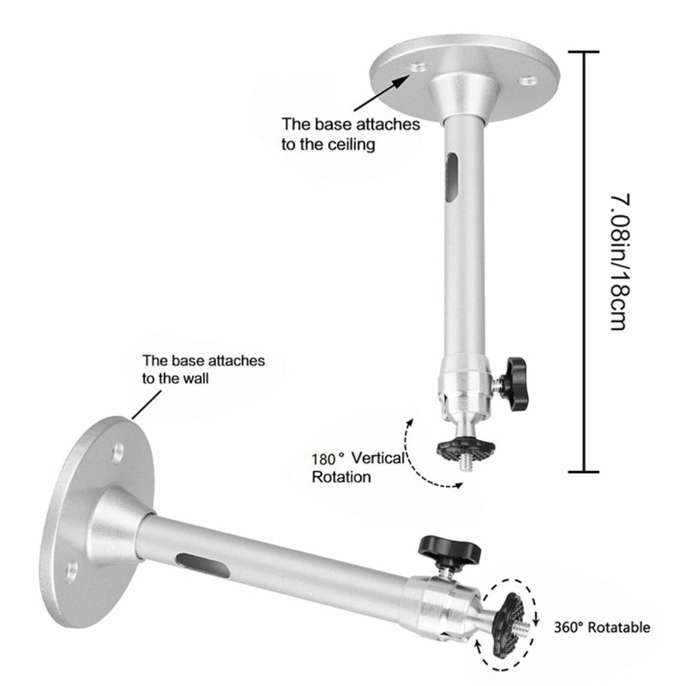Metal Construction Projector Wall Mount 360 Degree Rotation DV Camera Holder  Security Camera