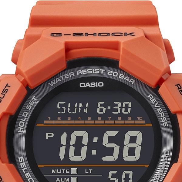 Casio Мужские часы G-SHOCK GD-010-4JF [G-SHOCK 10-YEAR BATTERY SERIES] Круглые часы Orange Digital