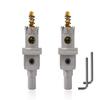5/8" (16мм) Корончатое сверло Heavy Duty с твердосплавными напайками, 2 шт., режет нержавеющую сталь, мягкую сталь, железо, медь, латунь, пластик