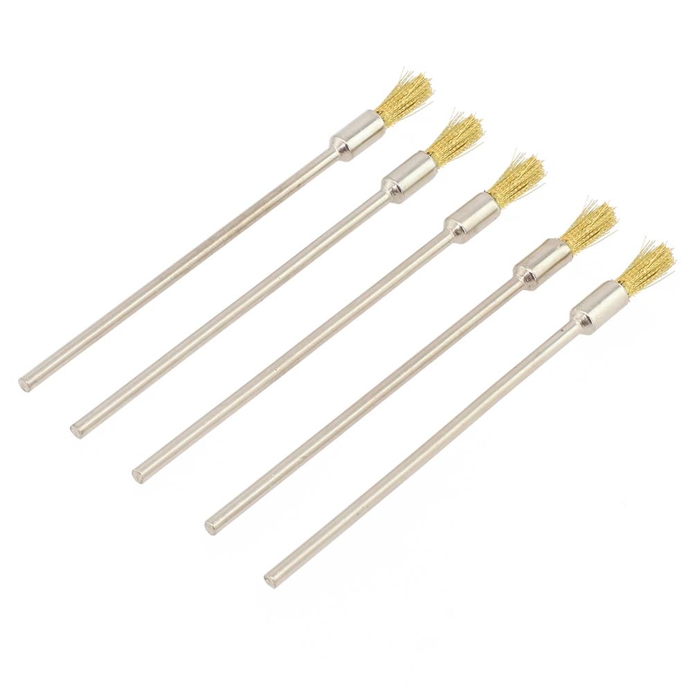 Pen Shape Bristle Wire Brushes Scratch Brushes Stainless Steel Brush 100mm 5PCS