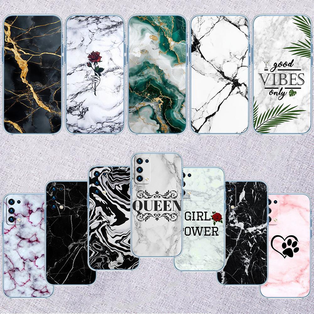 BH36 printing Marble Transparent Phone Case for Samsung Galaxy A04 A04S A14 A23 A34 A54 M23 M33 M52 M53