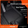 Коврики TPE для пола Tesla Model Y - Передняя и задняя часть салона с накладками