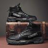 Мода 2025 Новые рабочие ботинки Мужские Удобные ботинки-дезерты Ретро Повседневная обувь с высоким верхом для мужчин Круглый носок Нескользящие походные ботильоны Botas Hombre