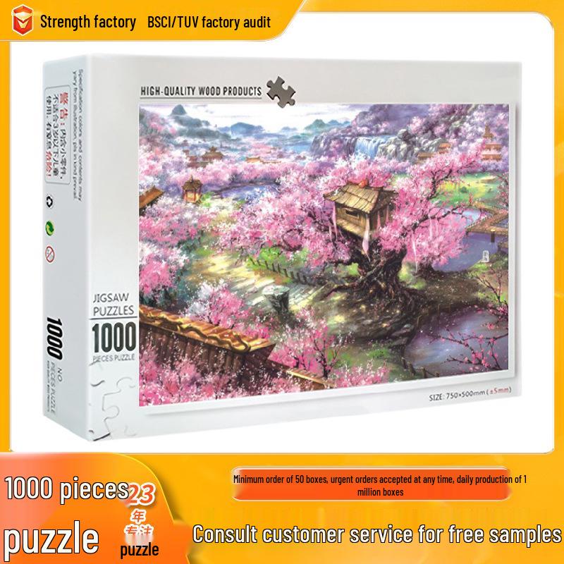 Мультяшный пазл из 1000 деталей для взрослых и детей - Сложная развивающая игрушка для снятия стресса, подарок