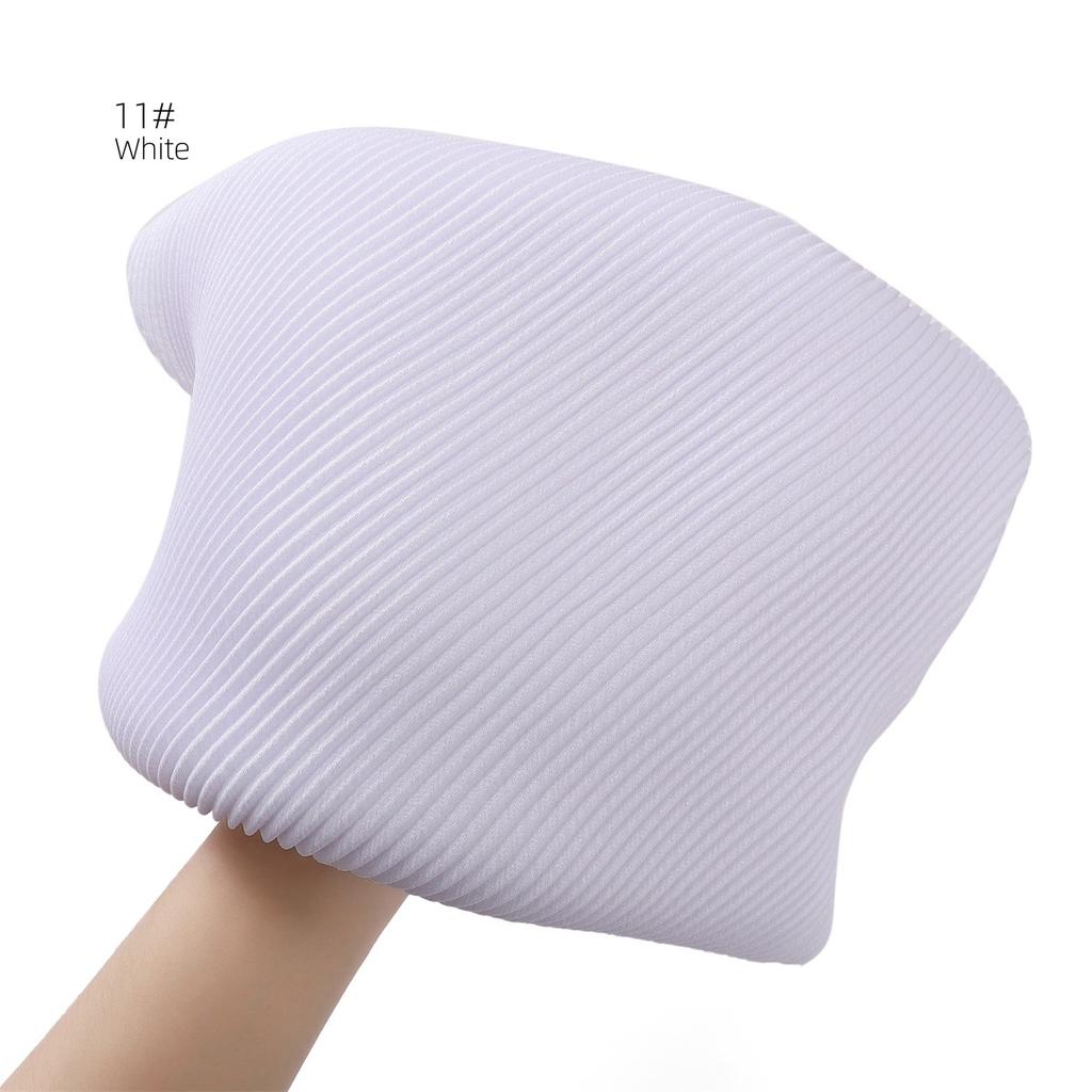 High Quality Breathable Women's Shiny Pleated Hijab Scarf Fashion Polyester Golden Sliver Crinkle Head Wraps Islamic Turban