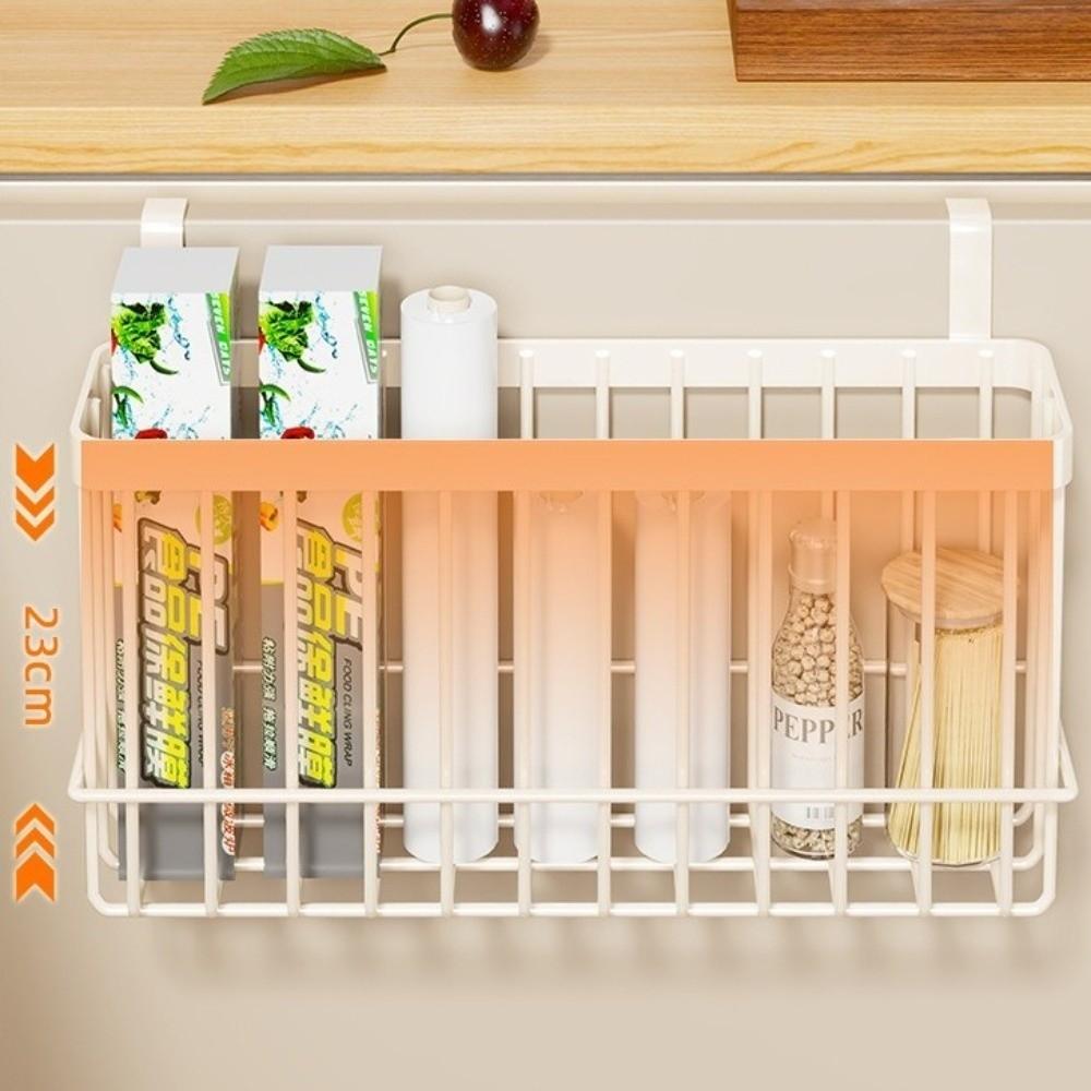 No Drill Hanging Storage Basket Hanging Organizer Wire Metal Rack for Home Organization