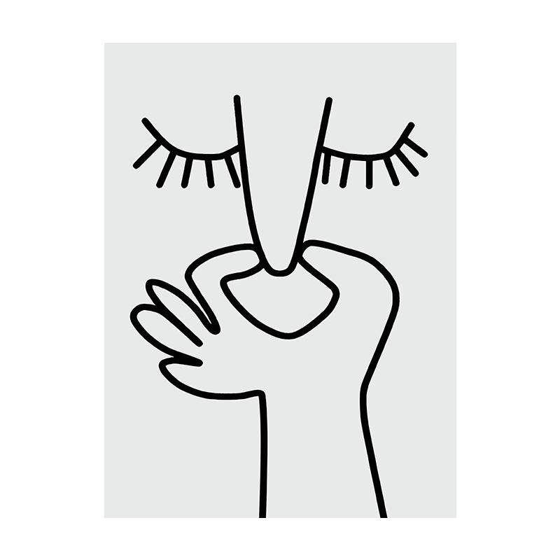 Неприятный запах юмористический постер для ванной комнаты минималистское настенное искусство абстрактная картина на холсте печать черно-белая картина для туалета декор туалетной комнаты