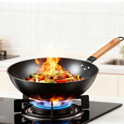 COOKER KING Традиционные чугунные сковороды ручной работы Высококачественный вок Антипригарная кухонная сковорода без покрытия