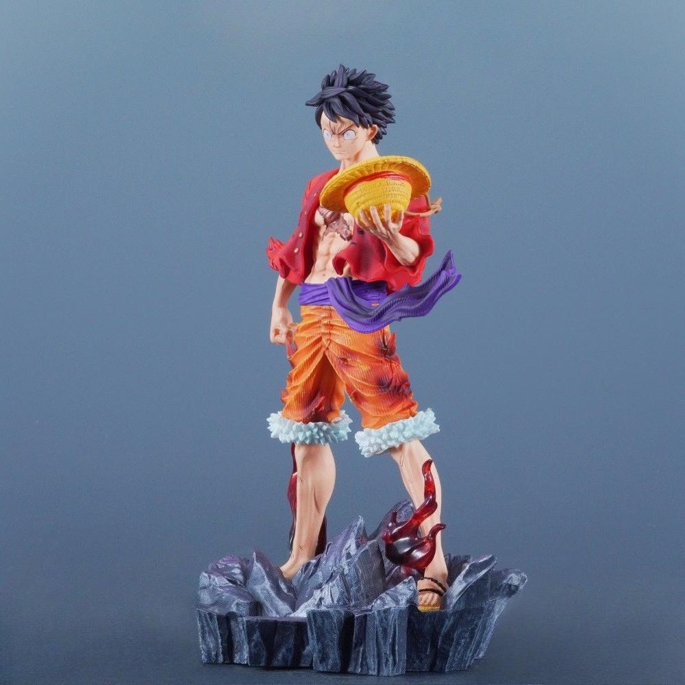 24 см/9,45 дюйма Аниме ONE PIECE Фигурка Обезьяна Д. Луффи Фигурки Действия ПВХ Статуя Настольное Украшение Коллекционная Модель Игрушки Подарки