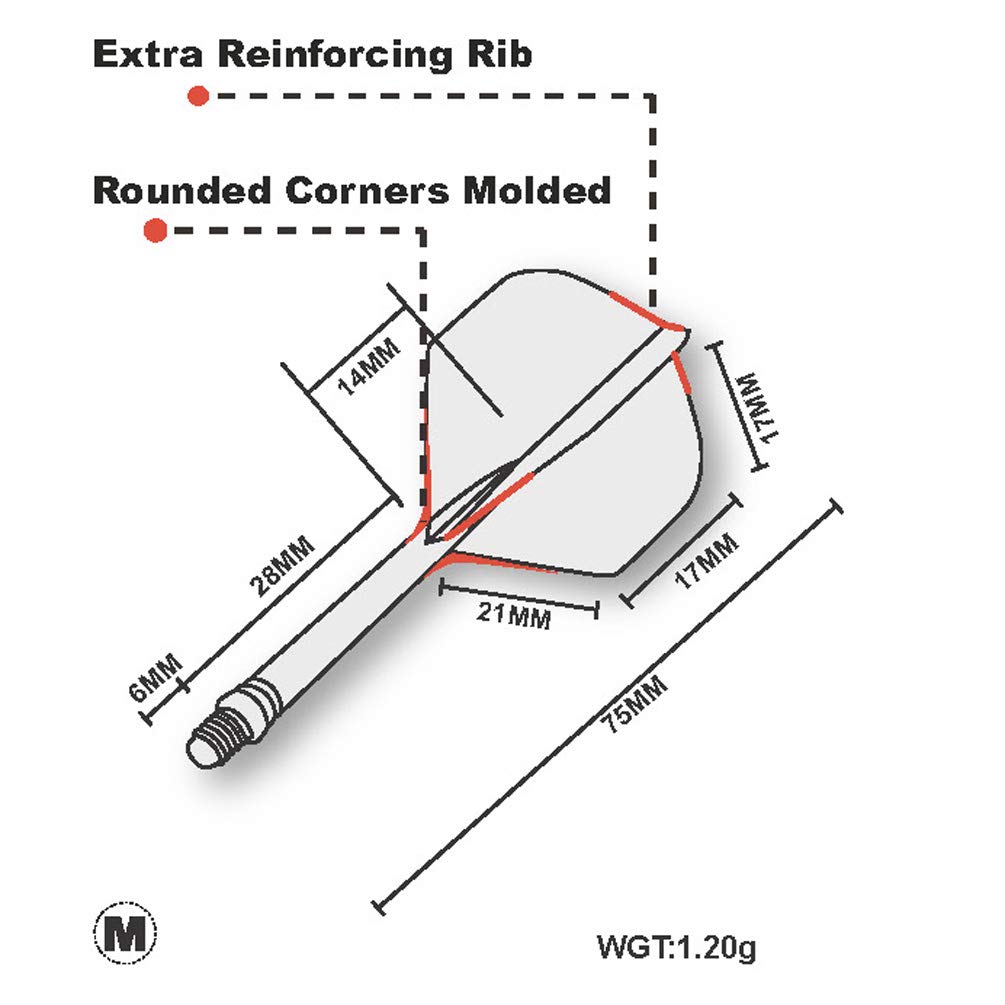 CUESOUL ROST series shaft integrated flight standard shape M set of 3 size, (CS-AK58X-SN)