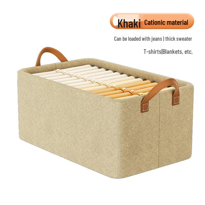 Foldable Fabric Clothes Storage Box with Steel Frame