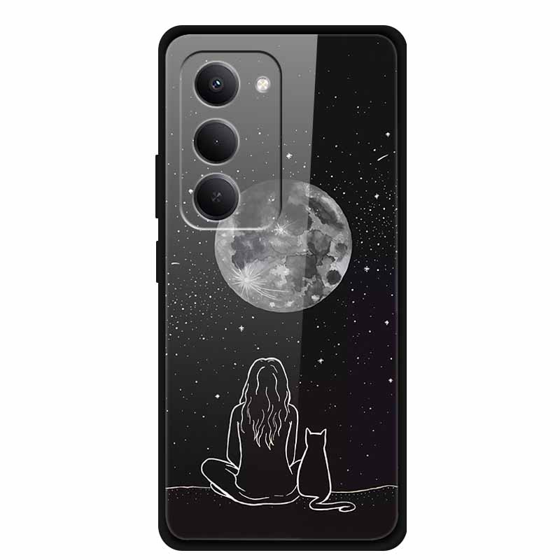 Glass Case For Redmi 15 4G Phone Case Redmi15 Coque Tempered Glass Hard Back Cover For Xiaomi Redmi 15 5G Case Soft Bumper Funda