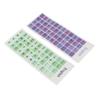 2 шт. Наклейки на клавиатуру Цветные Английский язык Пылезащитное Водонепроницаемое покрытие ПВХ материал Наклейки на колпачки клавиш компьютера