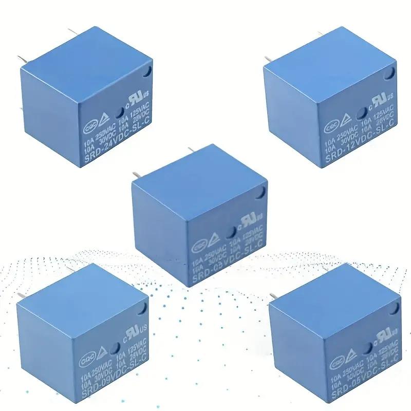 Relay SRD-09VDC-SL-C T73 9V 5 Pin PCB Type Power Relay Electronic DIY Kit Srd09vdcslc
