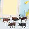 Ornamental Solid Model Various Styles Cattle Statue Wild Animal Desktop Ornament Children Toy