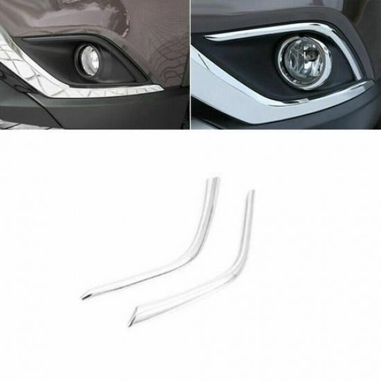 2X Front Fog Lamp Light Eyebrow Cover Trim For Mitsubishi Outlander 2019-2021