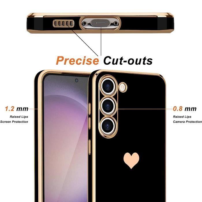 TPU Case - Booling - for Samsung Galaxy A33 5G - Black - Heart Pattern - Shockproof Protection