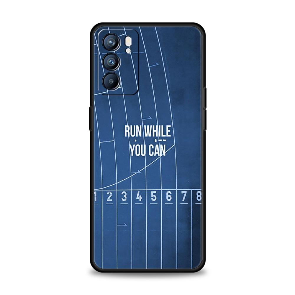 Чехол для телефона для бега марафона Для Oppo Reno14 Reno13 Reno12 11 F 10 Find X5 X9 Pro A54 5G A53 A9 A16 A78 4G A80 A98 Чехол